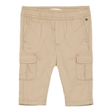 Tommy Hilfiger Pantalone Tinta Unita con Elastico In Vita per Neonato KN0KN01956X BEIGE TOMMY HILFIGER 