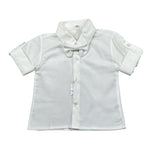 Isabel & Martinez Set Camicia-Papillion Tinta Unita per Neonato IM24B91 BIANCO ISABEL & MARTINEZ 