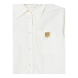 ELISABETTA FRANCHI camicia manica lunga tinta unita Panna per Bambina EFCA245 PANNA ELISABETTA FRANCHI 