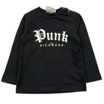 JOHN RICHMOND shirt girocollo tinta unita con stampa in contrasto Nero per Neonato RIA25097TS NERO JOHN RICHMOND 