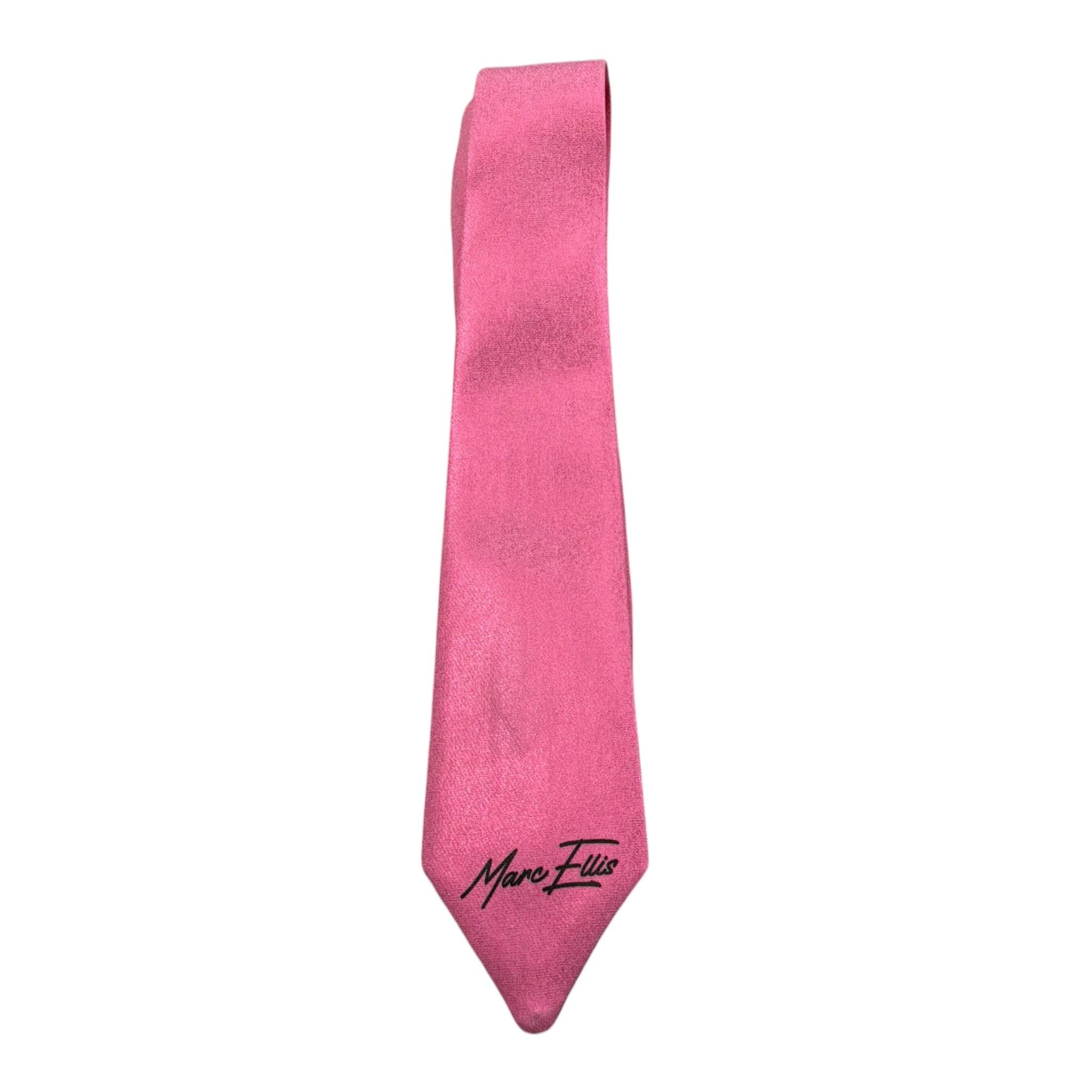 Marc Ellis Cravatta Tinta Unita con Logo per Bambina JMJAC01178X ROSA MARC ELLIS 
