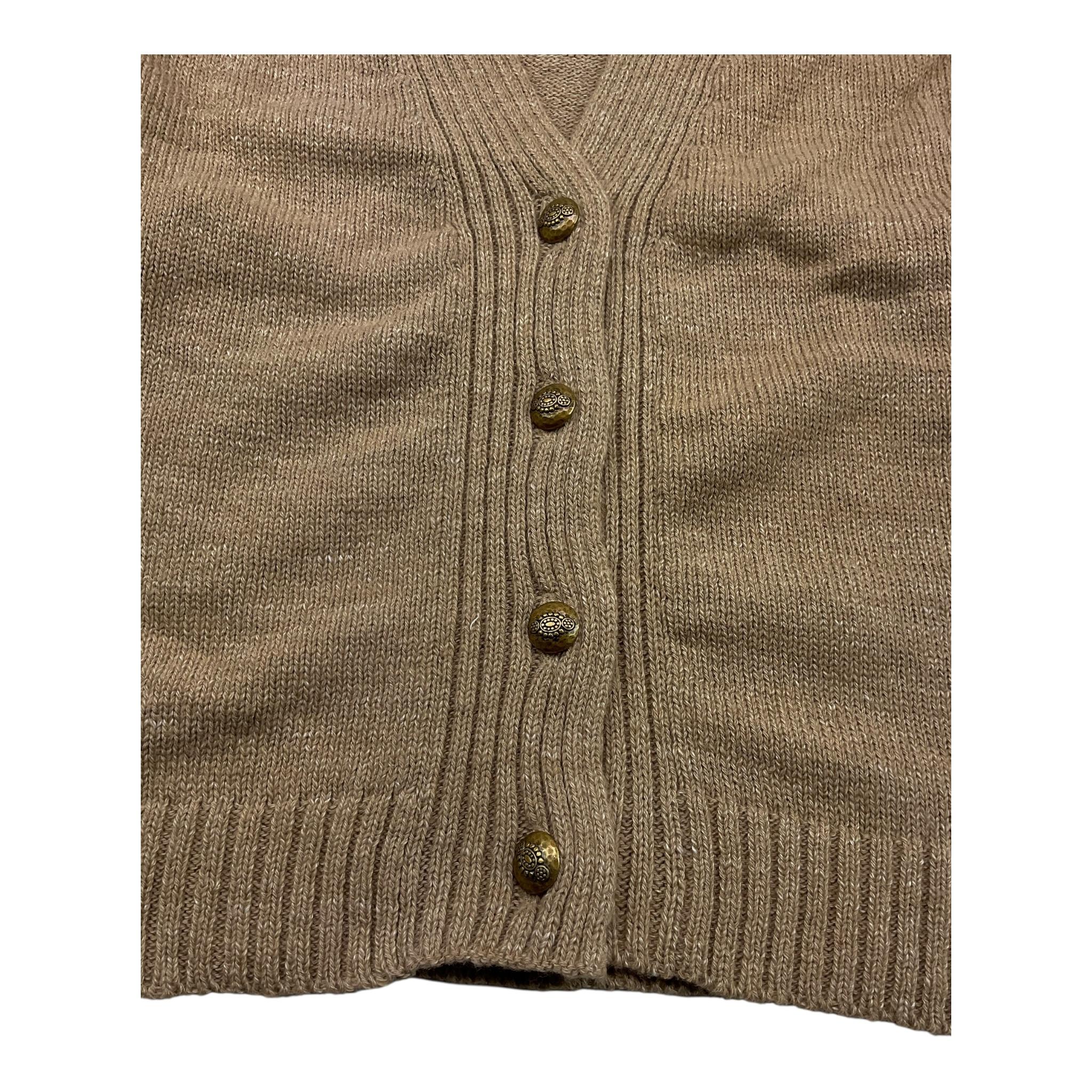 DONDUP cardigan tinta unita scollo a v  Beige per Bambino DFMA010 BEIGE DONDUP 