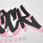 John Richmond T-Shirt Tinta Unita con Stampa per Bambina RGP26109TS BIANCO JOHN RICHMOND 