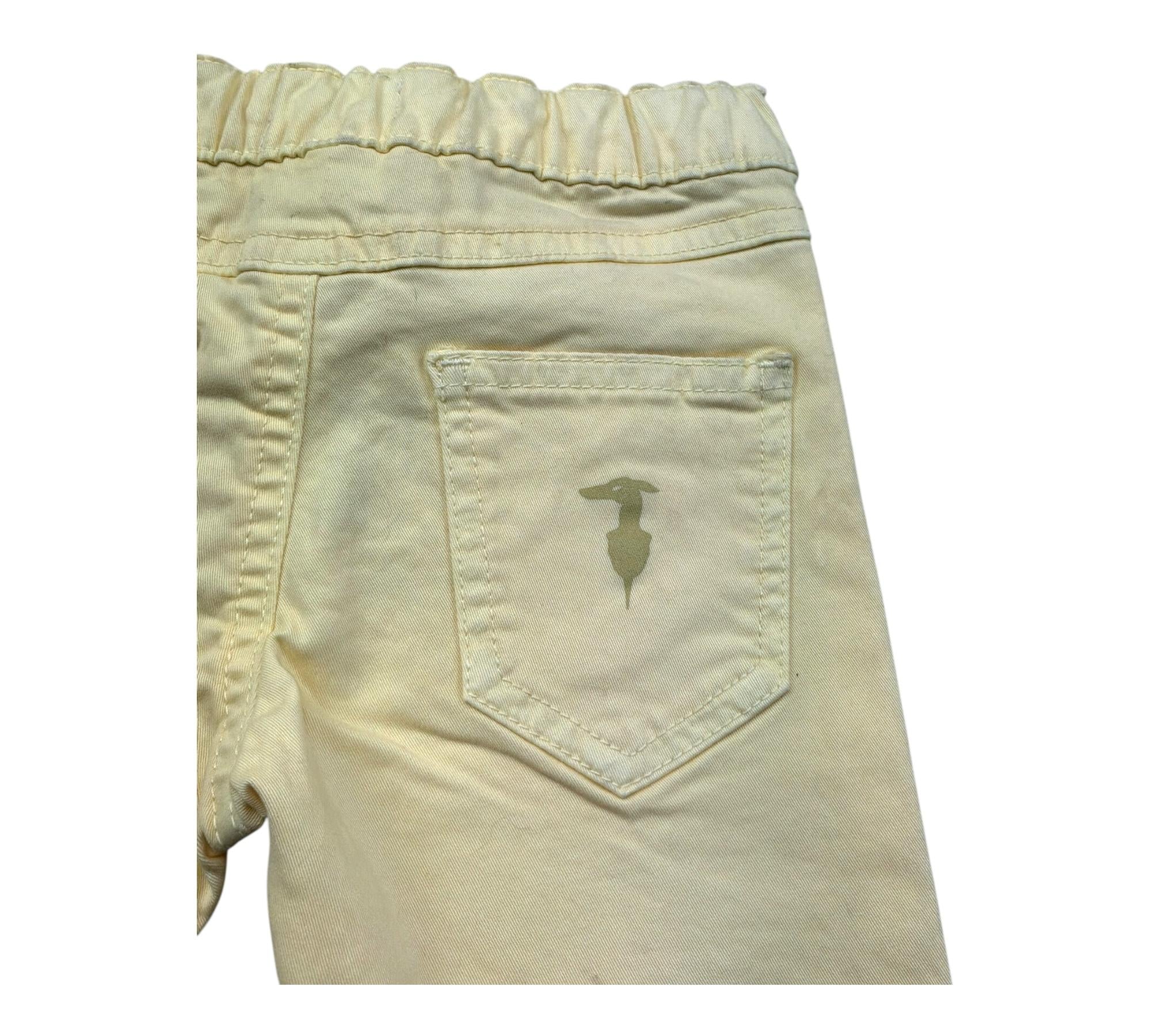 Trussardi Pantalone Tinta Unita con Elastico In Vita per Neonato TIP26025PA GIALLO TRUSSARDI 