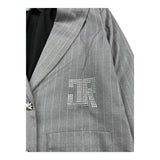 JOHN RICHMOND giacca tinta unita con brillantini Grigio per Bambina RGA25171GC GRIGIO JOHN RICHMOND 