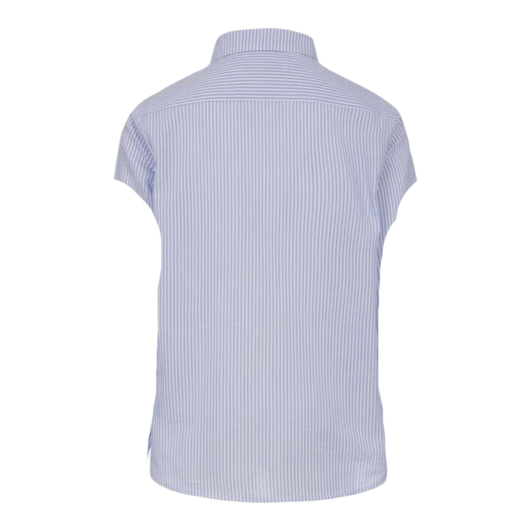 Saint Barth Camicia Mezza Manica Fantasia A Righe per Bambino MDR001 BLU SAINT BARTH 
