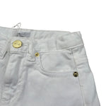 M+E' Short In Denim Tinta Unita con Girovita Regolabile per Neonata UE1704X BIANCO M+E' 