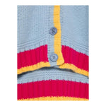 SIMONETTA cardigan tinta unita con fantasia Azzurro per Bambina SV9A90 AZZURRO SIMONETTA 