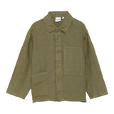 Aspesi Camicia Manica Lunga Tinta Unita per Bambino S25009GCL6000X VERDE ASPESI 