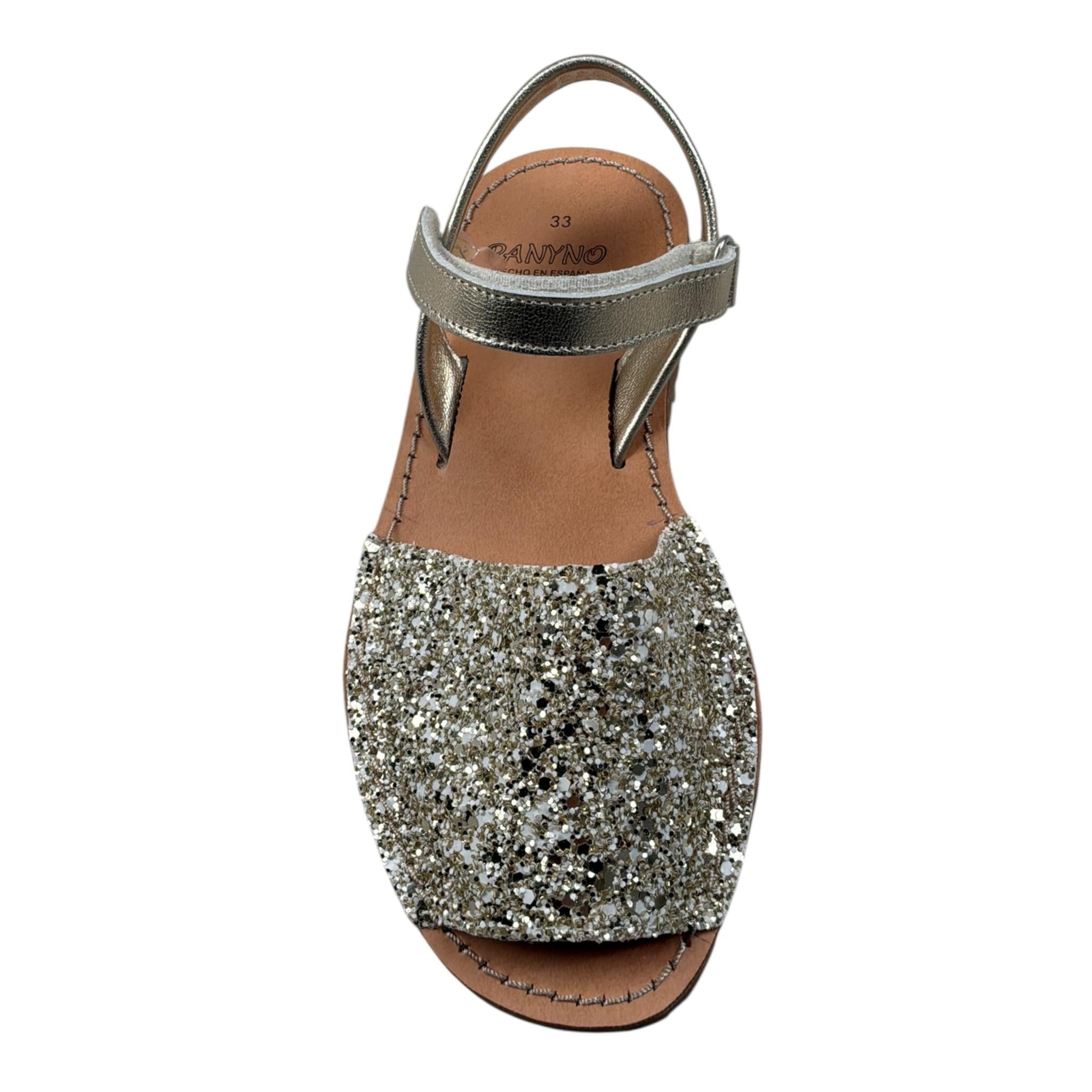 sandalo tinta unita con paillettes B1822 ORO PANYNO 