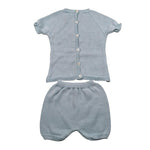 Juliana Completo 2 Pezzi T-Shirt Maglia-Culotte per Neonata 25070 AZZURRO JULIANA 