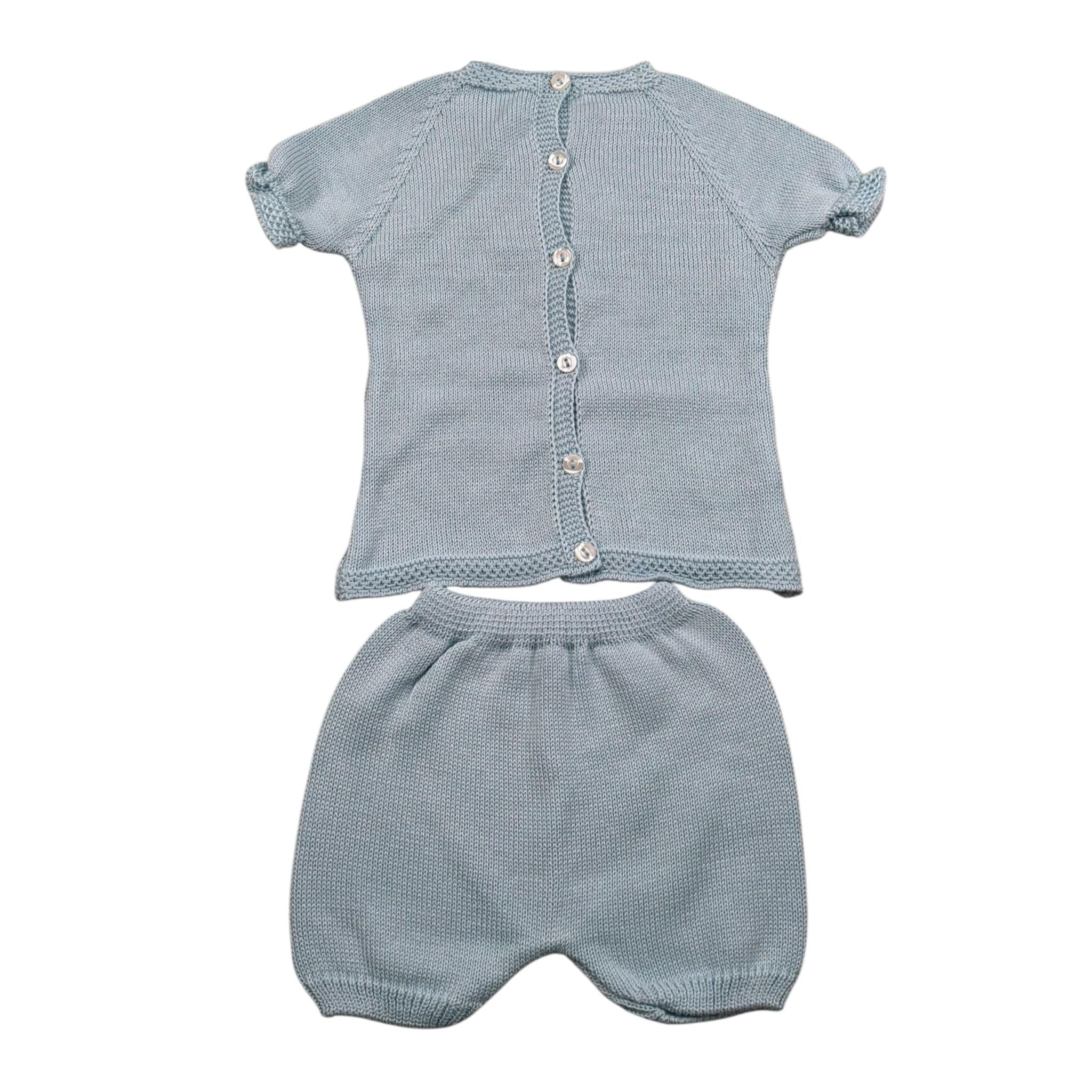 Juliana Completo 2 Pezzi T-Shirt Maglia-Culotte per Neonata 25070 AZZURRO JULIANA 