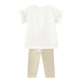 Mayoral Completo 2 Pezzi T-Shirt-Leggins per Neonata 173486 BIANCO MAYORAL 
