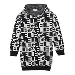 GAELLE abito tinta unita logato con cappuccio Nero per Bambina 2741VW00420X NERO GAELLE 