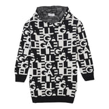 GAELLE abito tinta unita logato con cappuccio Nero per Bambina 2741VW00420X NERO GAELLE 