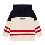 Tommy Hilfiger Felpa Multicolor con Cappuccio E Stampa per Bambino KB0KB09584 BEIGE TOMMY HILFIGER 