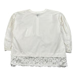 Ermanno Scervino Camicia Manica Lunga Tinta Unita con Ricami per Bambina SFCA029 BIANCO ERMANNO SCERVINO 