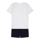 Tommy Hilfiger Completo 2 Pezzi T-Shirt-Bermuda  per Neonato KN0KN02047X BIANCO/BLU TOMMY HILFIGER 