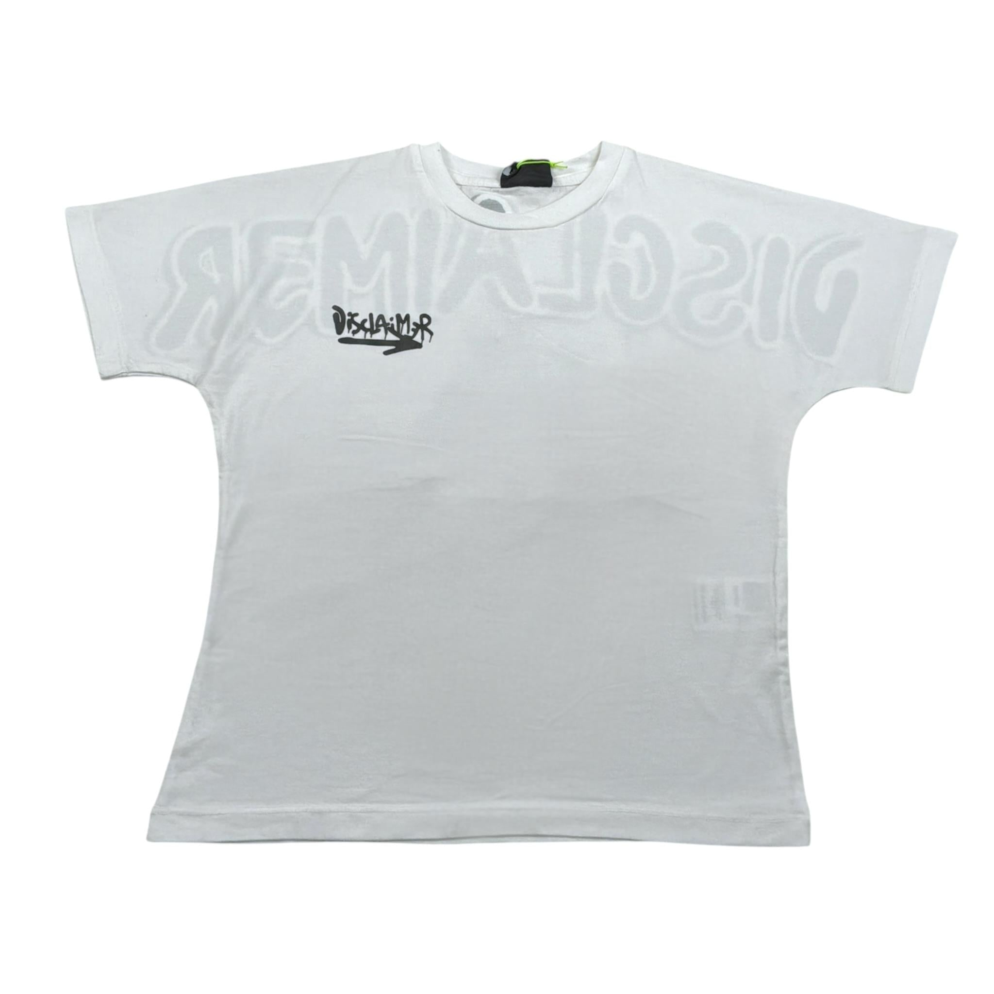 Disclaimer T-Shirt tinta unita con Stampa Bianco per Bambino 23EDK53816 BIANCO DISCLAIMER 