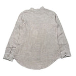 Over-D Camicia Bicolore con Fantasia A Righe per Bambino OK1085SCM BIANCO/MARRONE OVER-D 