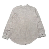 Over-D Camicia Bicolore con Fantasia A Righe per Bambino OK1085SCM BIANCO/MARRONE OVER-D 