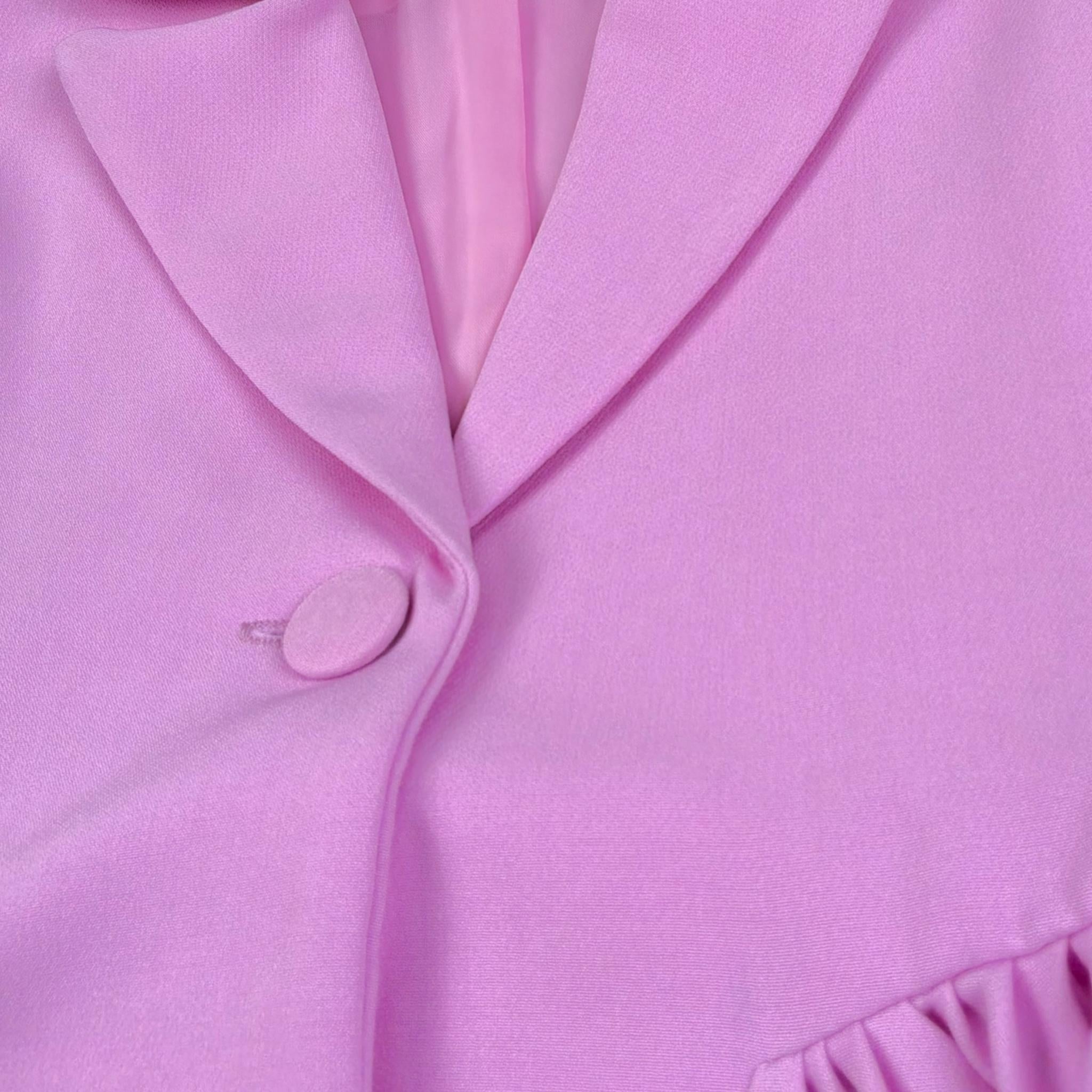 Petit Posh Abito Modello Giacca Tinta Unita Giromanica per Neonata GFBS25052VEN ROSA PETIT POSH 