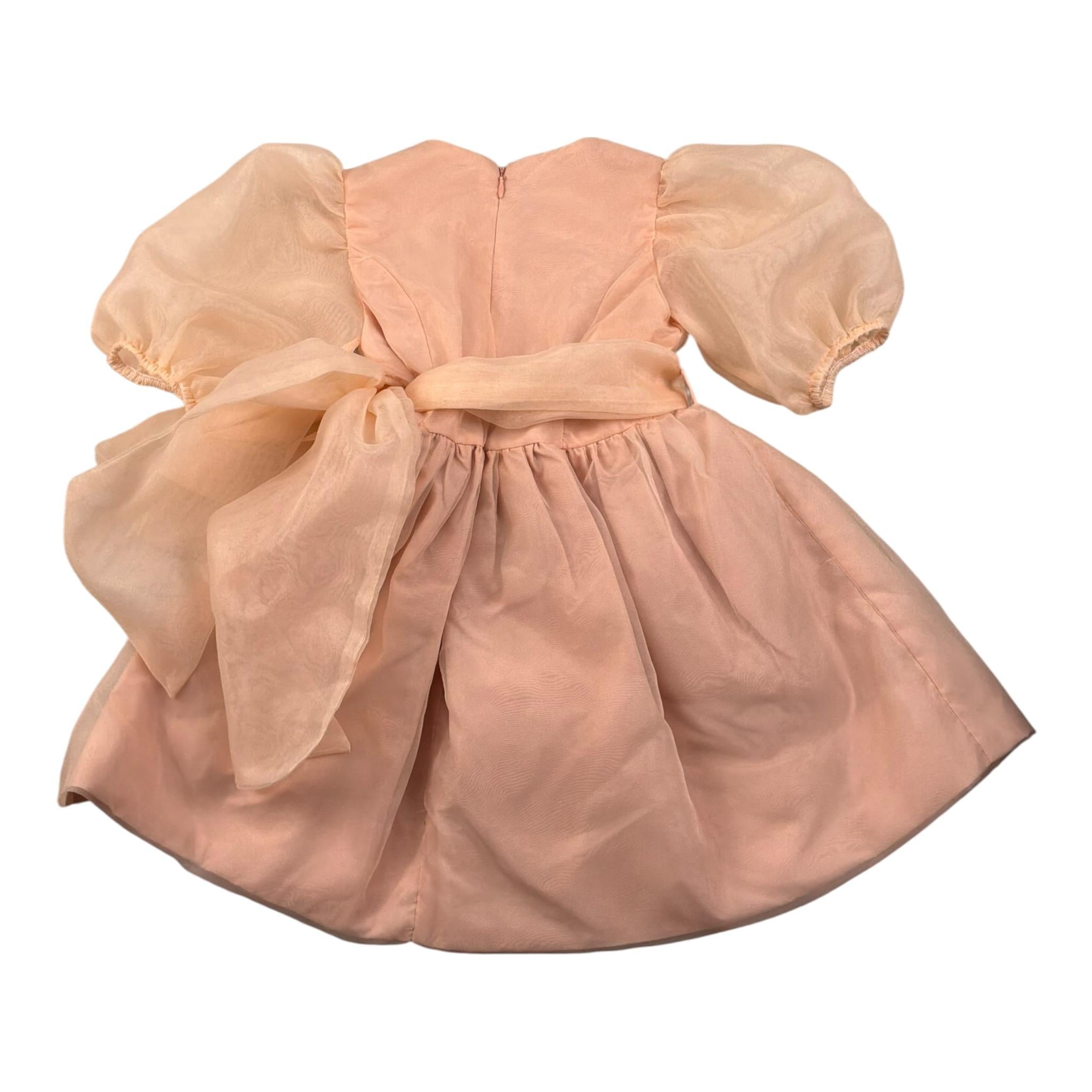 Miss Grant Abito Mezza Manica Tinta Unita per Neonata MG1333N PESCA MISS GRANT 