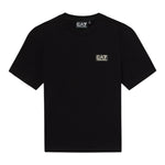Emporio Armani T-Shirt Girocollo Tinta Unita con Logo per Bambino 7B000093 BLU EMPORIO ARMANI 