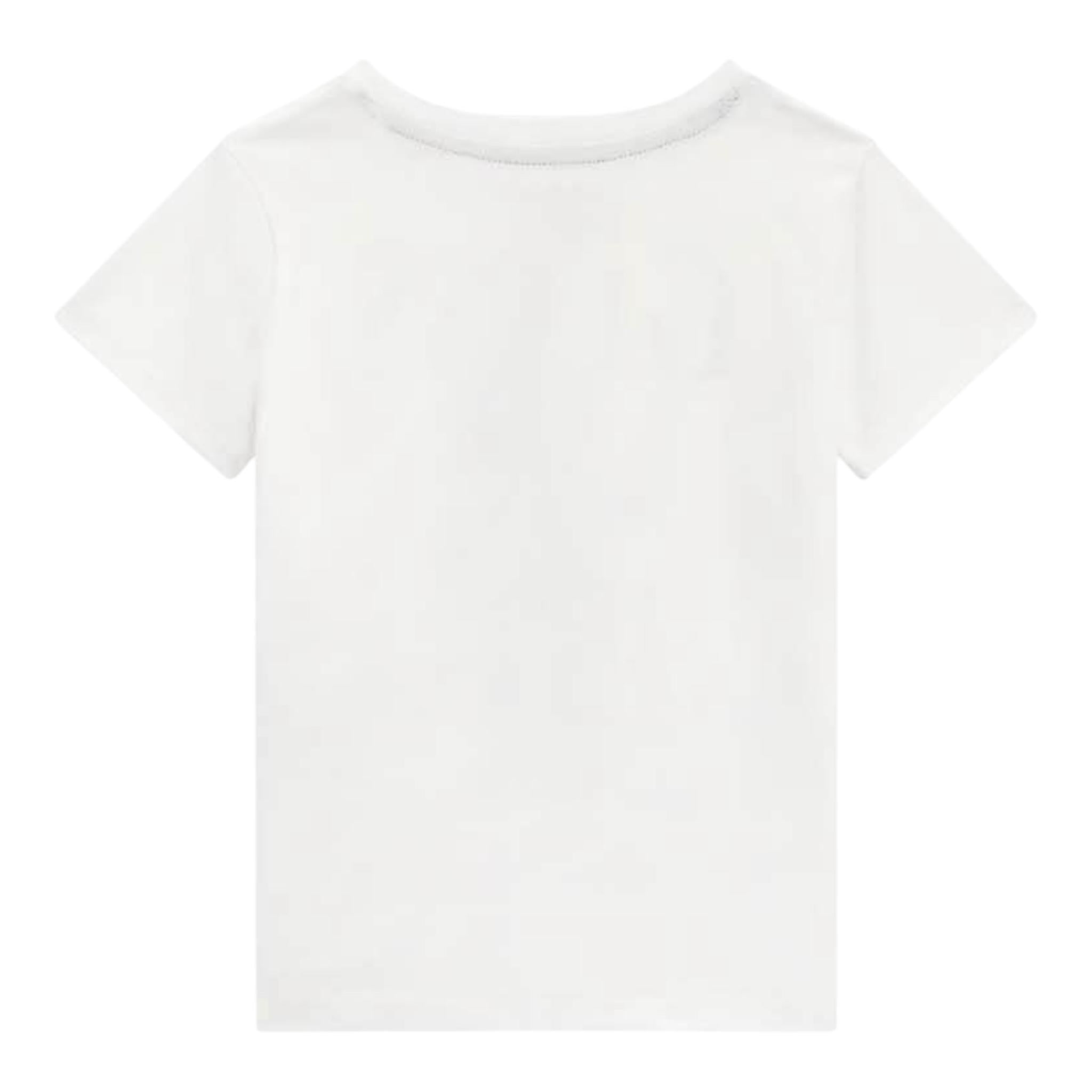 Guess T-Shirt Girocollo Tinta Unita con Stampa per Neonato N5RI20K8HM4XX BIANCO GUESS 