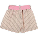 Monnalisa Short Tinta Unita con Cinturino per Bambina 419408 ROSA MONNALISA 