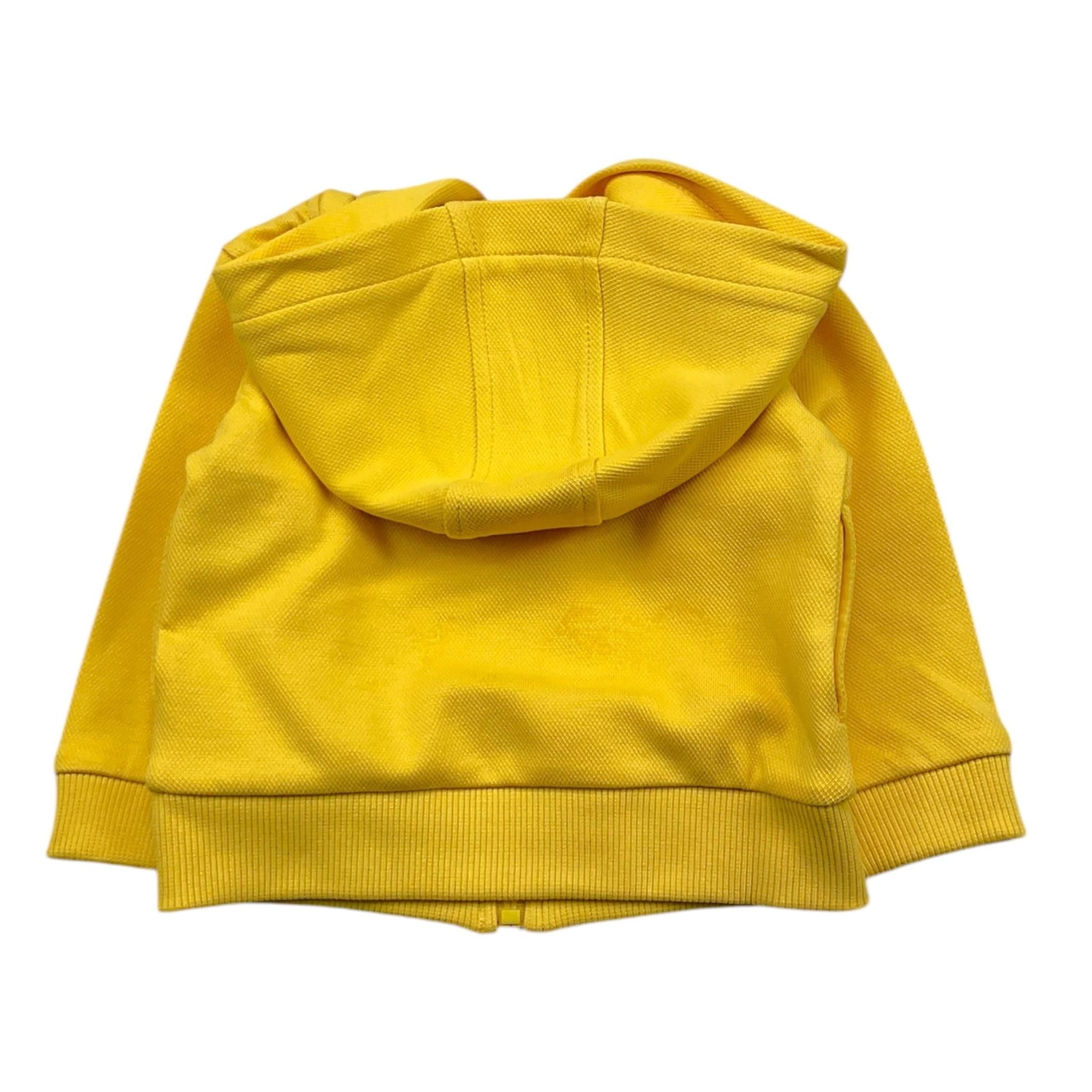 MOSCHINO felpa tinta unita con zip e cappuccio Giallo per Neonato MUF061 GIALLO MOSCHINO 