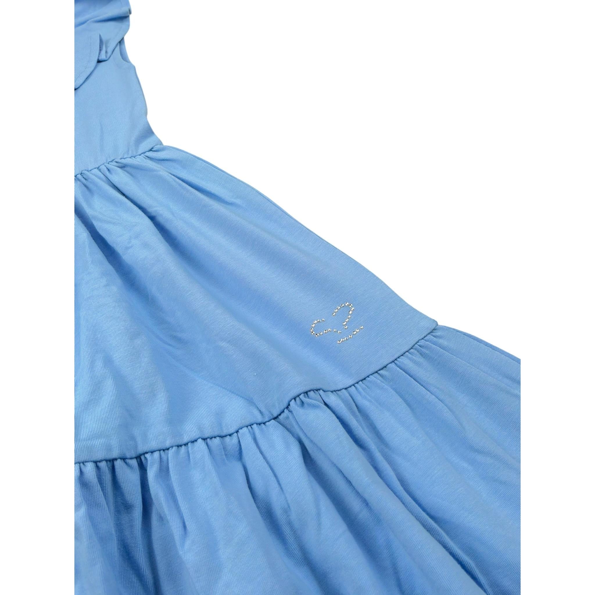 Sarabanda Abito Monospalla Tinta Unita per Neonata 0B341N AZZURRO SARABANDA 