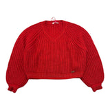 LIU JO maglia girocollo tinta unita Rosso per Bambina GF3234 ROSSO LIU JO 