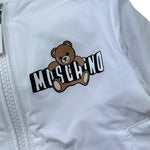 Moschino Giubbino Tinta Unita con Zip E Cappuccio per Neonato MUS033 BIANCO MOSCHINO 