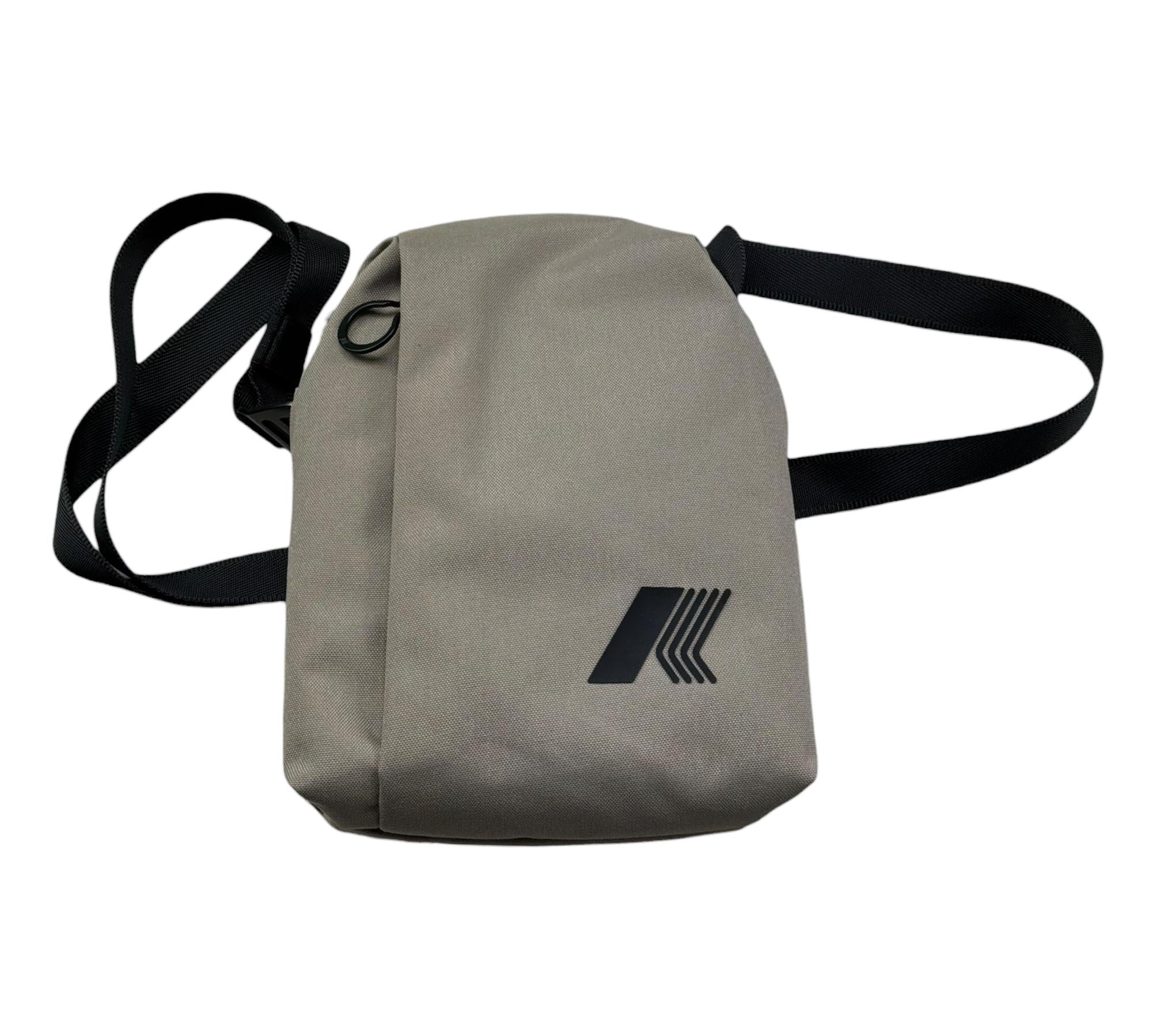 K-Way Borsello Tinta Unita con Logo per Bambino K4136PW VERDE K-WAY 