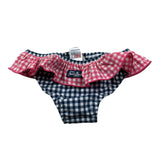 Saint Barth Mutandina Fantasia Quadretti per Bambina MELL001 BLU SAINT BARTH 