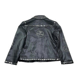 John Richmond Giubbino Ecopelle Tinta Unita con Borchie per Bambina RBP26174GB NERO JOHN RICHMOND 