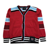 John Richmond Cardigan Tinta Unita con Stampa per Bambino RBP26127CD ROSSO JOHN RICHMOND 