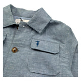 Trussardi Giacca Tinta Unita con Tasche per Bambino TBP26061GC AZZURRO TRUSSARDI 