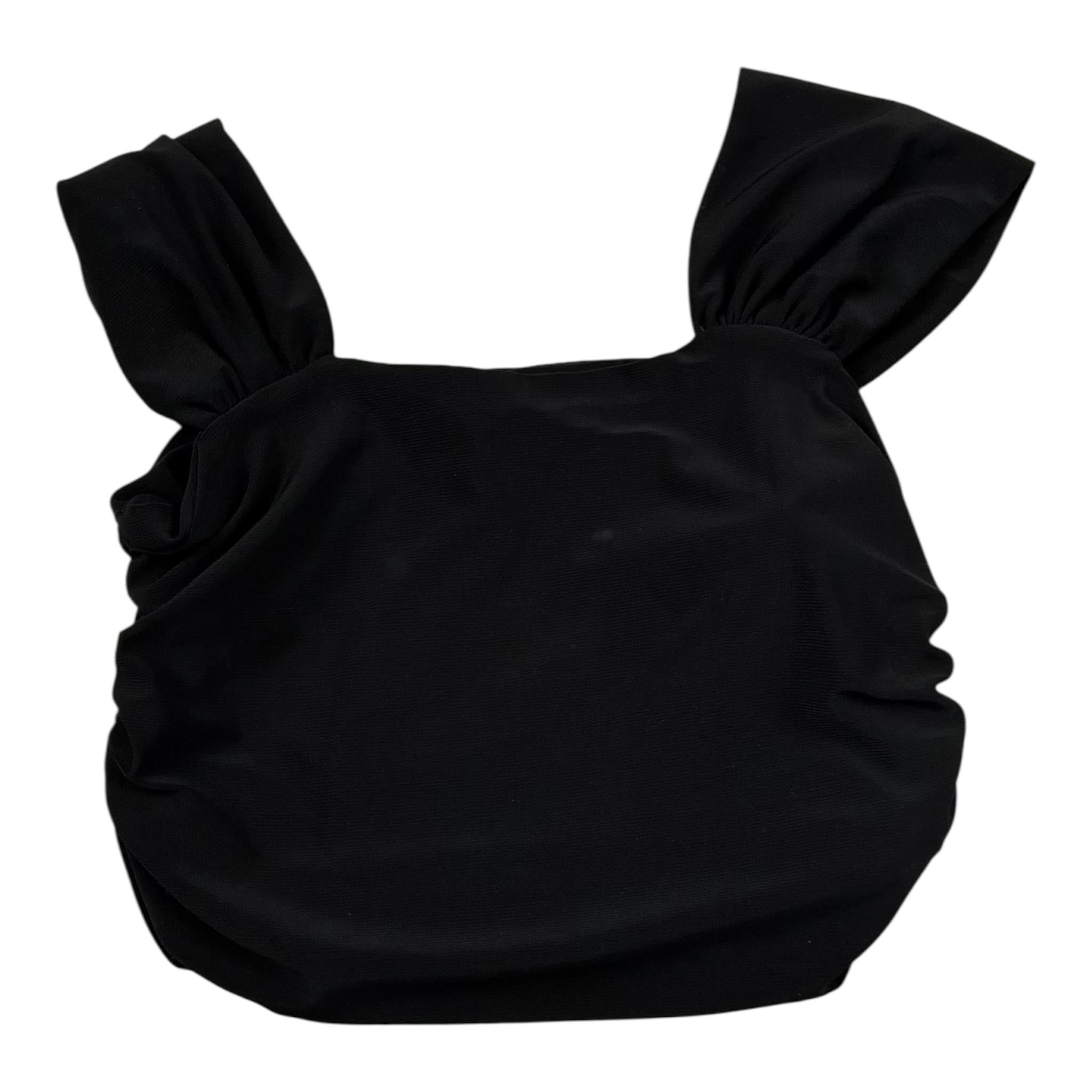 Lu Lu By Miss Grant Top Tinta Unita A Bretelle per Bambina LL3489 NERO LU LU BY MISS GRANT 