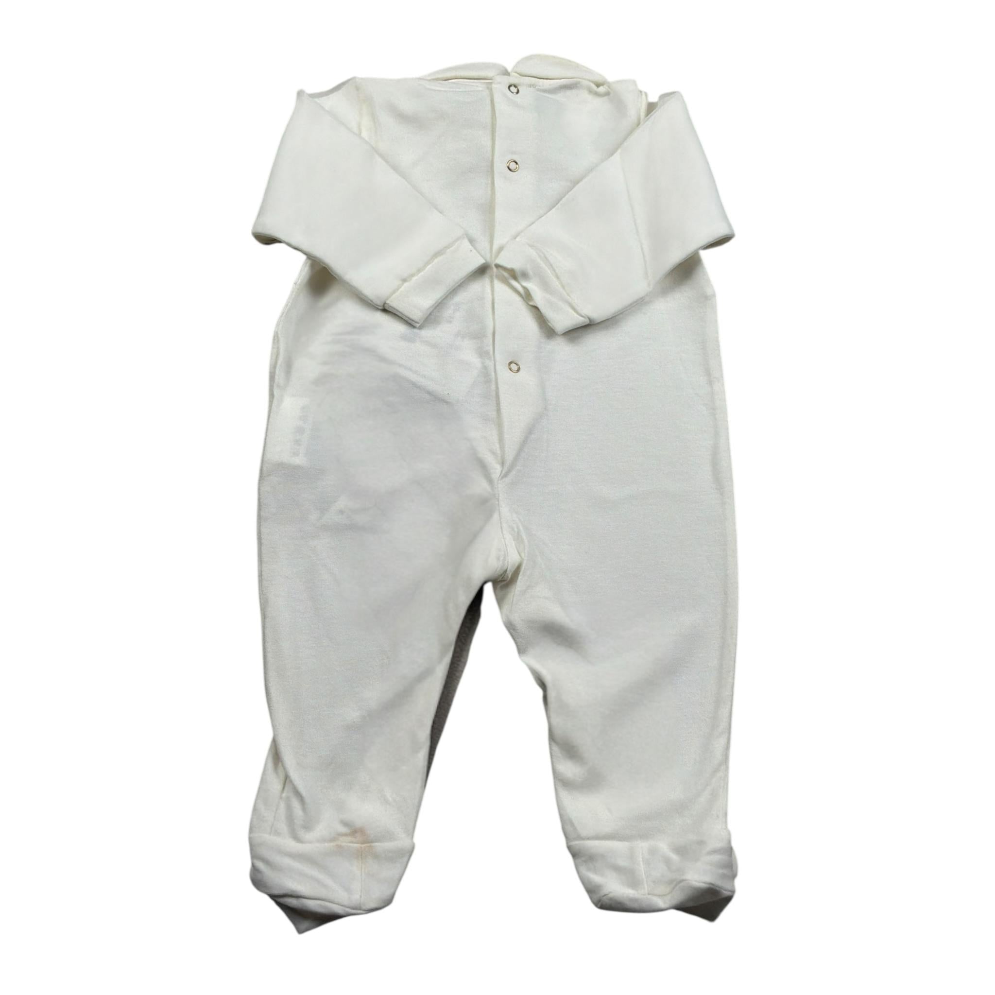 Elisabetta Franchi Tutina Manica Lunga tinta unita Bianco per Neonata ENTU50 BIANCO ELISABETTA FRANCHI 