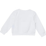 Liu Jo Felpa Chiusa Girocollo Tinta Unita con Logo per Neonata KA5014 BIANCO LIU JO 