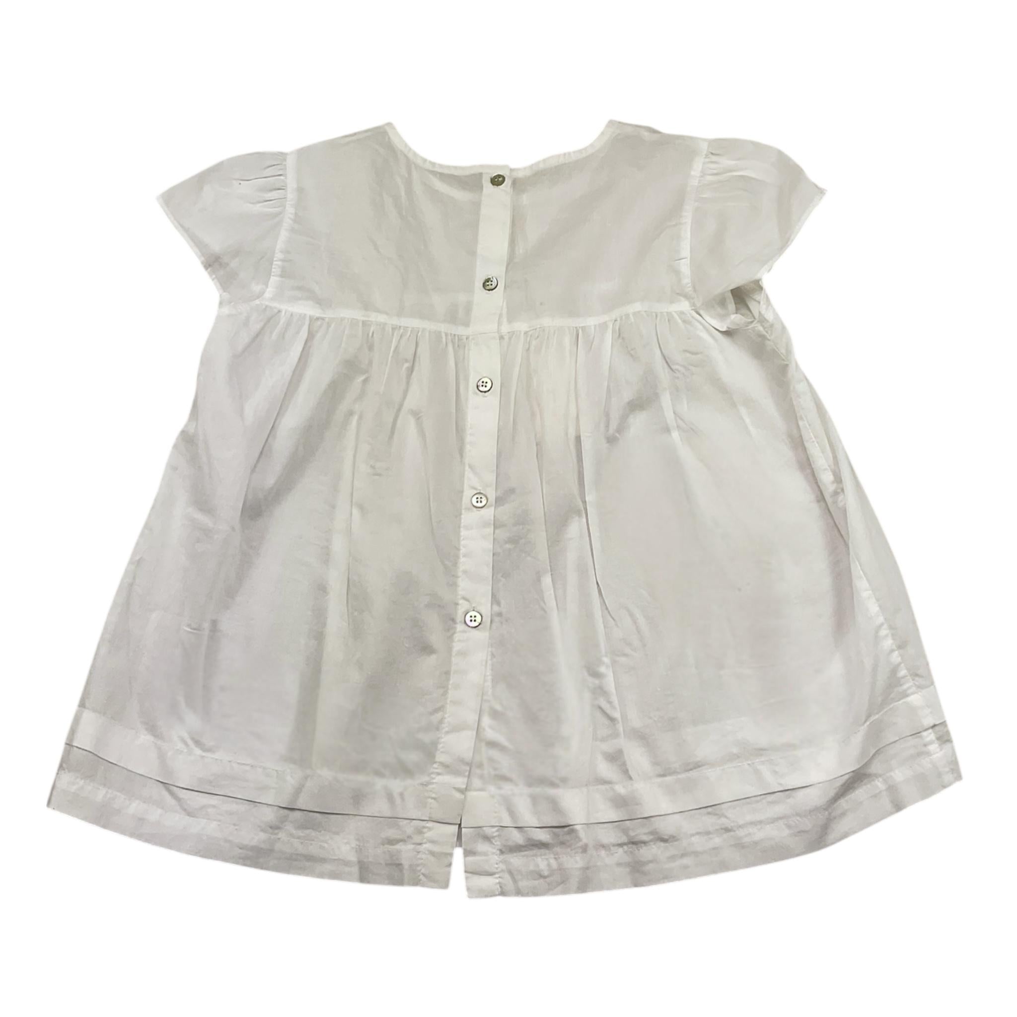 Zhoe & Tobiah Camicia Mezza Manica Tinta Unita per Bambina RTT11B BIANCO ZHOE & TOBIAH 