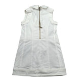 Balmain Abito Giromanica Tinta Unita con Applicazioni per Bambina BS1C12 BIANCO BALMAIN 