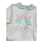 I Delfi Completo 2 Pezzi Shirt-Ghettina Tinta Unita per Neonata 25P5141 BIANCO I DELFI 