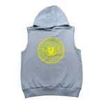 Balmain Completo 2 Pezzi Felpa Smanicata-Bermuda Tinta Unita per Bambino BU3Q80 AZZURRO BALMAIN 