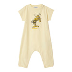 Burberry Pagliaccetto Girocollo Tinta Unita con Stampa per Neonato 8104524 PAGLIA BURBERRY 