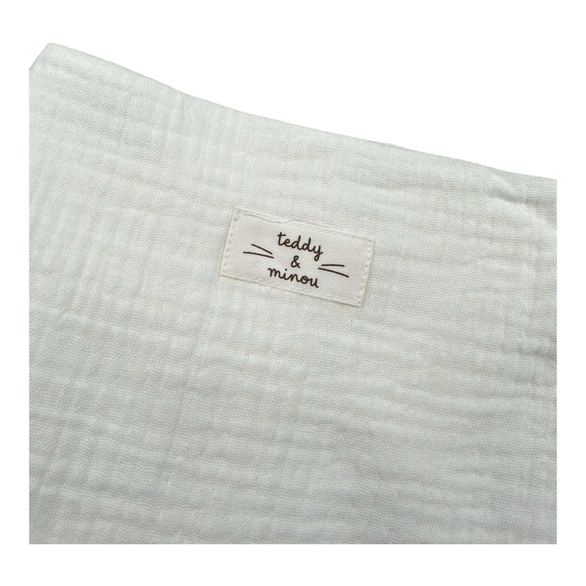 Teddy E Minou Coperta Tinta Unita per Neonato E25BI007C0070 PANNA TEDDY E MINOU 