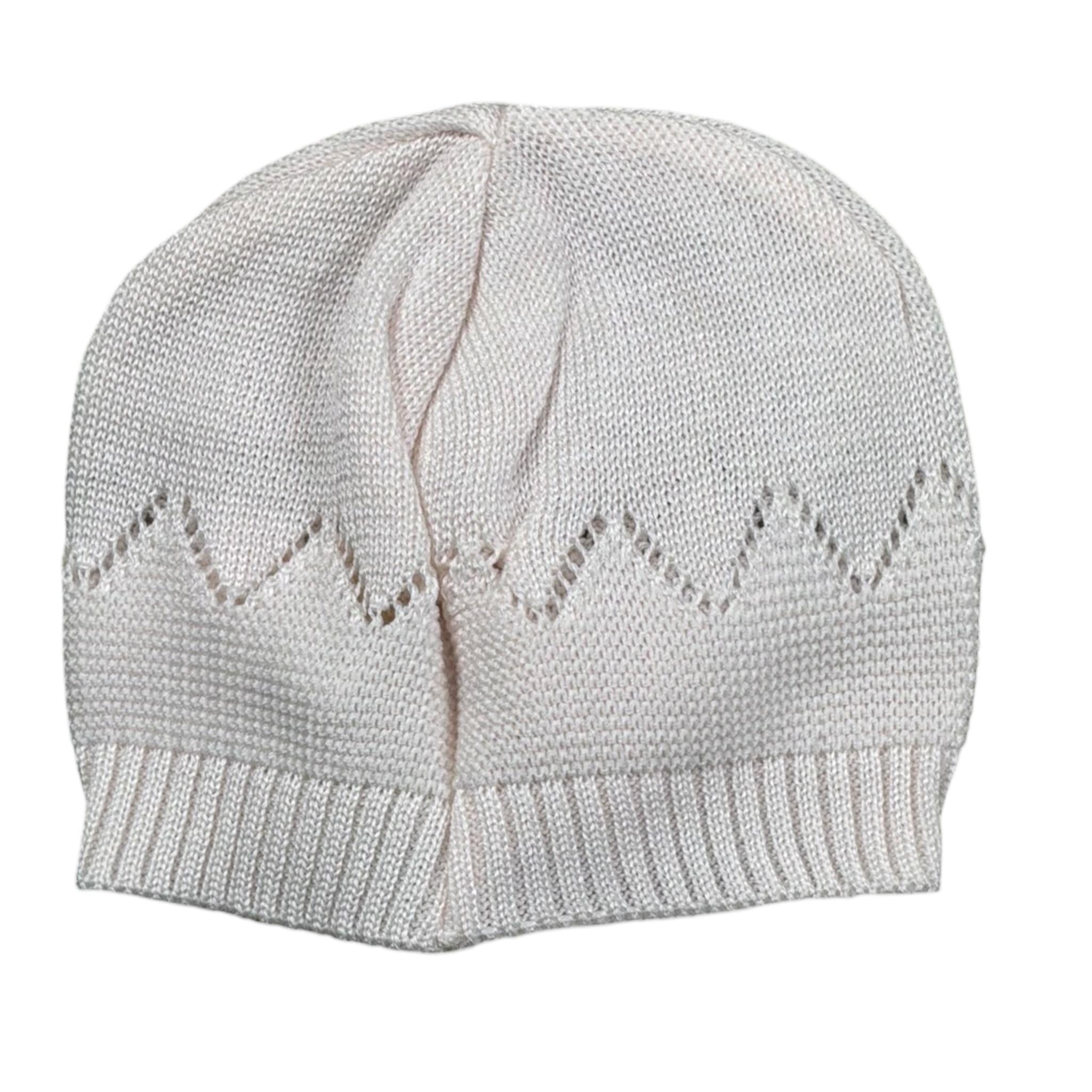 Bimbalo' Cappello tinta unita con Ricami Rosa per Neonata 7579 ROSA BIMBALO' 