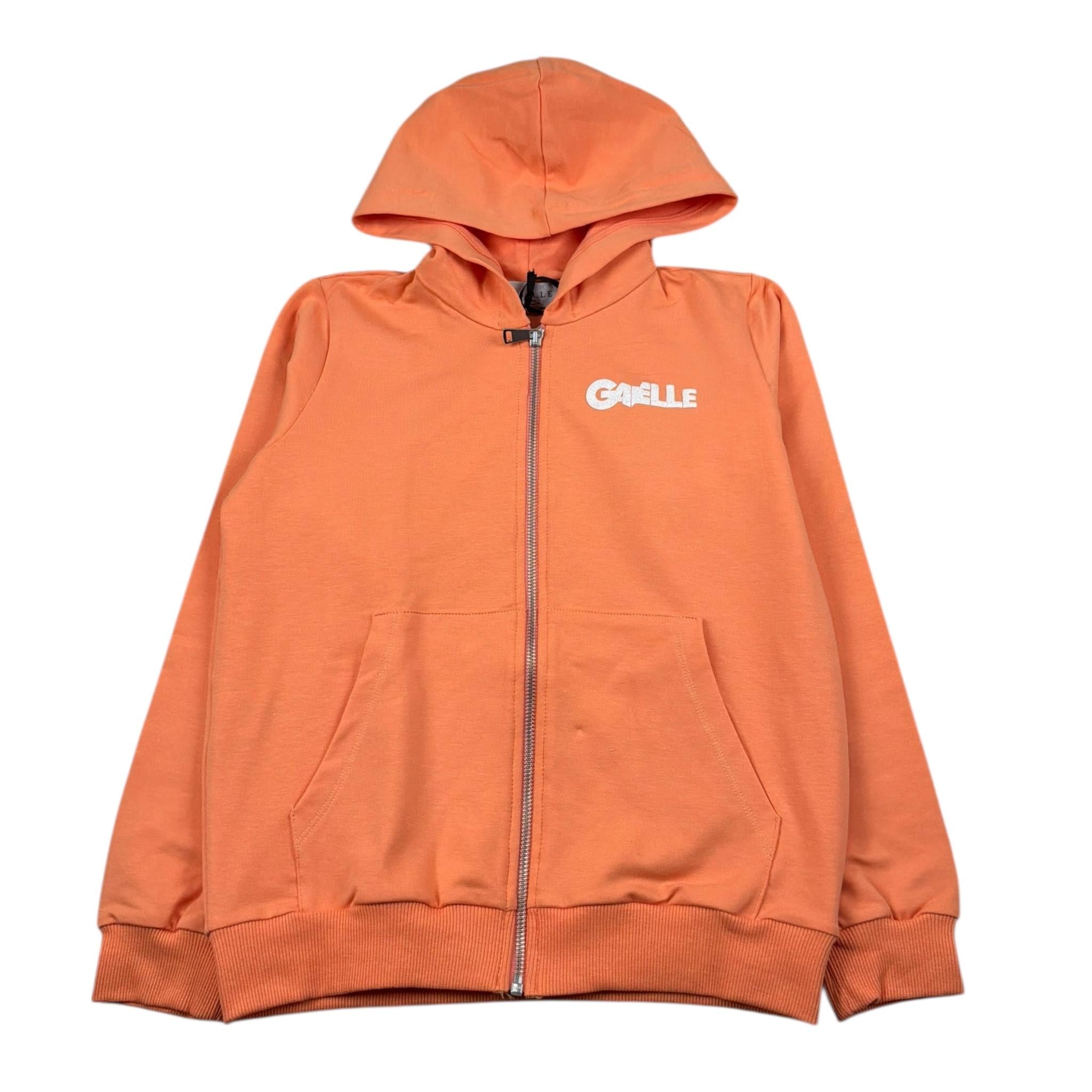 Gaelle Complet 2 Pezzi Felpa con Zip E Cappuccio-Short per Bambina 2745F00384 ARANCIONE GAELLE 